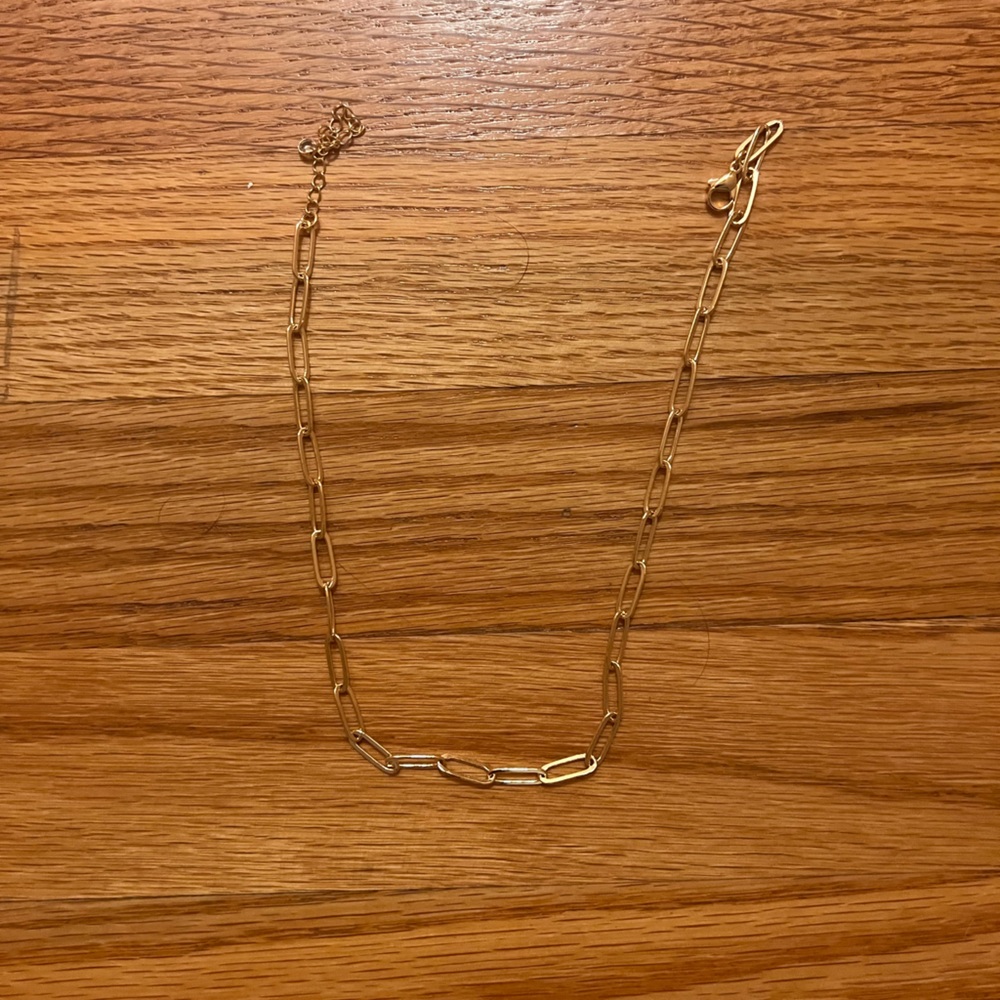 14k gold-plated chain necklace